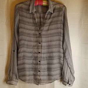 Black and White striped blouse